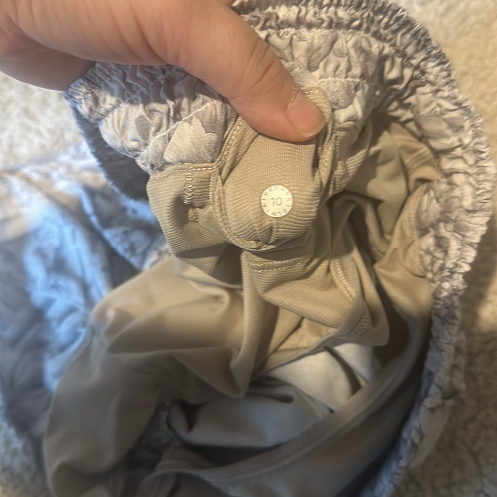lululemon athletica White Floral Athletic Shorts - Picture 8 of 10